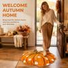 Skin-Friendly Pumpkin Door Mat Soft Dirt Trapping Mat Easy To Maintain Entrance Door Mat  Indoor