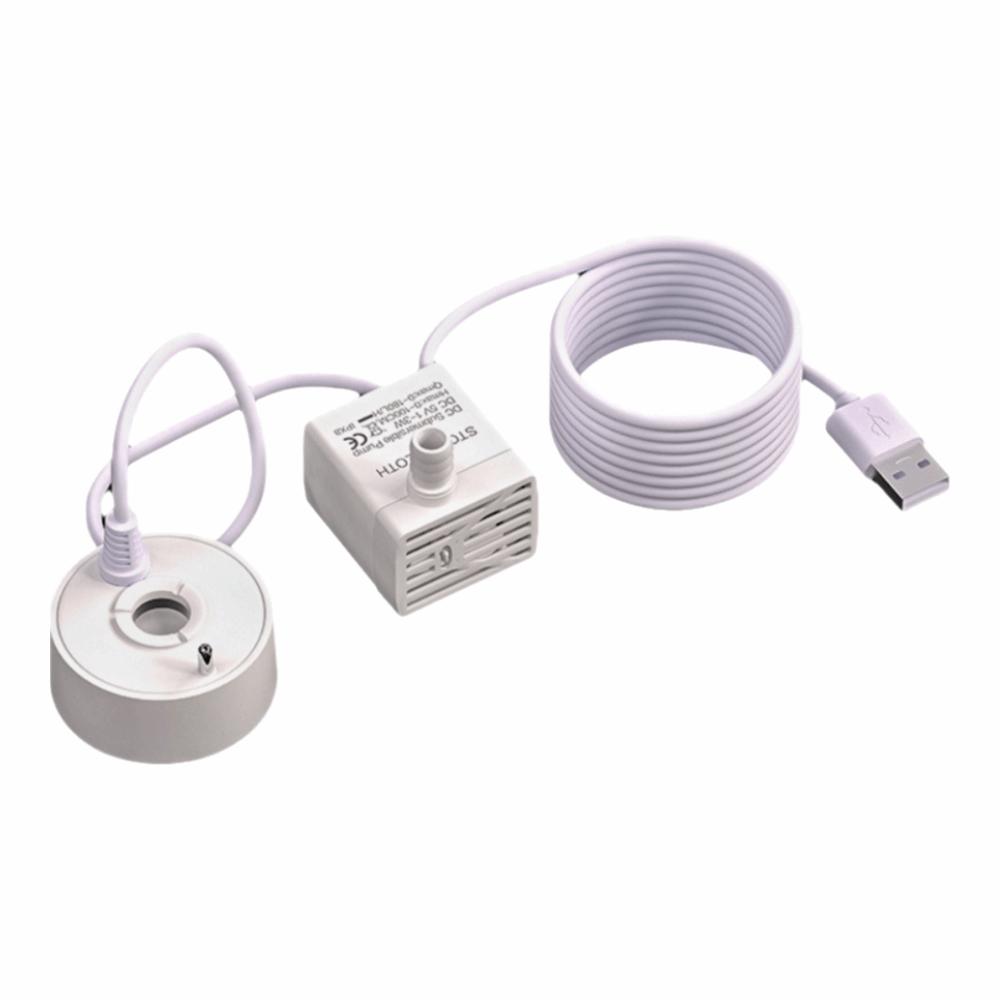 Aquarium Humidifier 2-IN-1 Mist Maker Colorful LED Lights Mini Water Pump Fogger 5V with Water Pump Fog Machine Fish Tank
