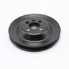Vehicle Engine Repair Pulley, Steel Crankshaft Belt Service Part with Center Opening, Mounting Holes, and Ref 111143755 for Workshop Maintenance