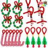 Joyfy Christmas Beaded Ornament Craft Make Up To 40 Hanging Ornaments of Snowman Xmas TreeCandy Canes for Xmas Ornaments Craft