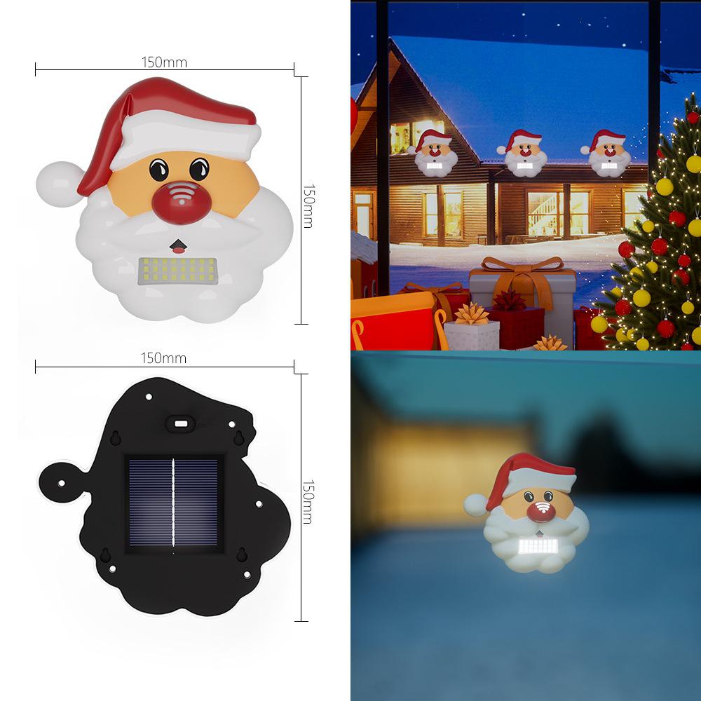 Solar-Powered Santa Claus Suction Cup Lamp for Indoor & Outdoor Decor Solar Lamp