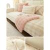 Bunny Cashmere Winter Thickened Fleece Sofa Cushion Non-Slip Cushion Simple Modern Full Covered Cloth