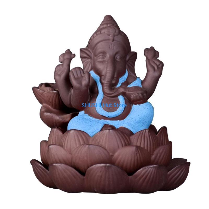 Desktop Waterfall Backflow Incense Cone for Burner Stand Study Room Bedroom Teahouse Yoga Studio Meditaion Room Ornament D57B