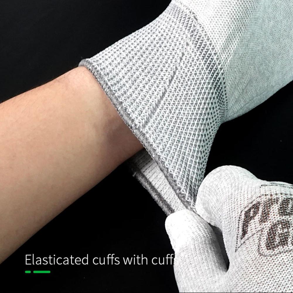 RELIFE RL-063 1 Pair Anti Static Gloves PU Coated Fingertips Electronic Assembly Mittens