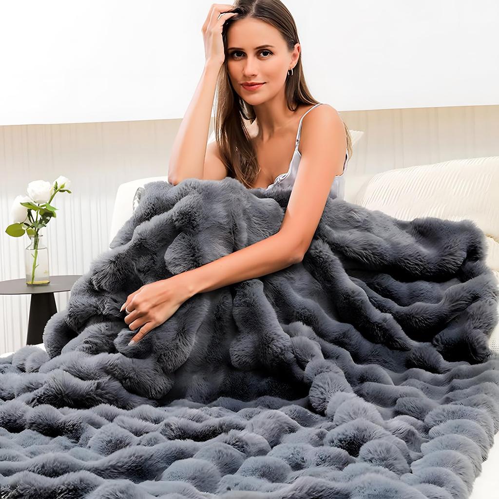 Blanket for Thermal Fluffy Double Lap Shoulder Cold No Soft To the Air Conditioning Pair Suitable for Weight Winter, Spring, Blanket, Blanket,