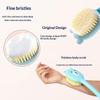 Cute Bear Bath Brush Long Handle Soft Bristle Quick Dry Back Scrubber for Bathroom Shower Exfoliation Use