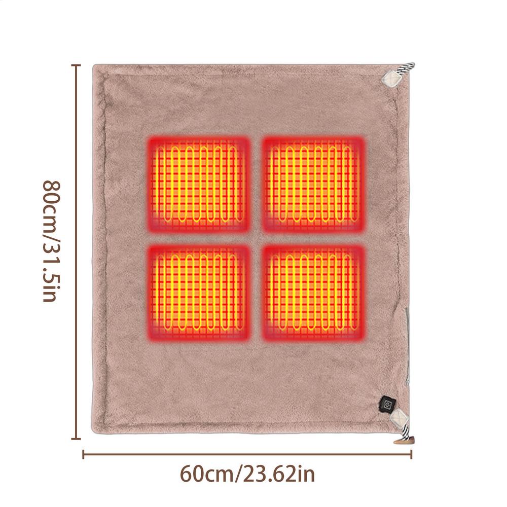 3-Temperature Neck Shoulder Heating Pad Soft Thermal Wrap for Elderly Adults, Office Home Bedroom Post-Exercise Use