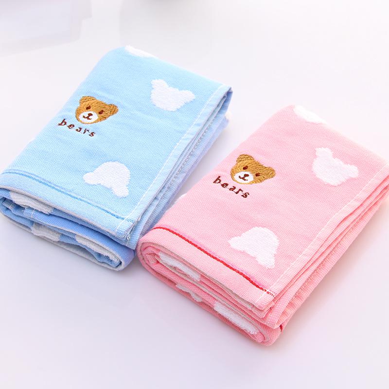 Pure Cotton Towels for Gift Advertising Daily Necessities Thorn Fabric Gauze Towel Pure Cotton