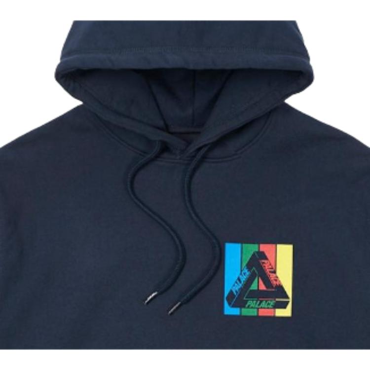 Palace Felpa con Cappuccio Tri-Emb Blu Unisex Top Blu P22HD105