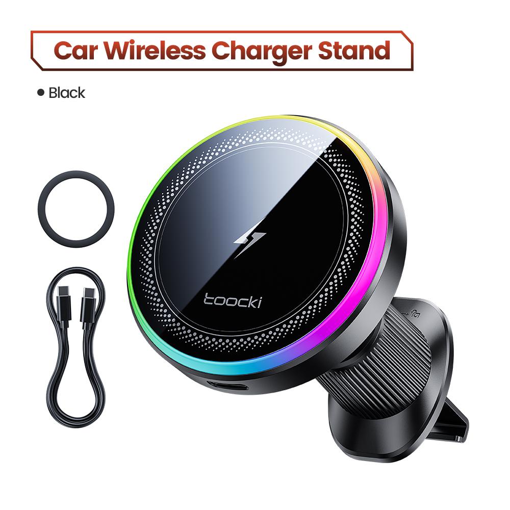 

Toocki QI 15W Car Wireless Charger TEC Cooling Magnetic Phone Holder for iPhone 17 16 15 Pro Max for Magsafe Fast Car Charger