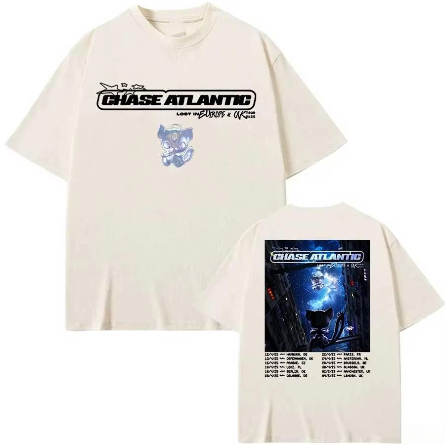 Trend Chase Atlantic Lost in Europe and UK Tour T-Shirt 2025 Album Lost in Heaven Herren Damen Kleidung Harajuku Baumwoll-T-Shirt Top Y2k