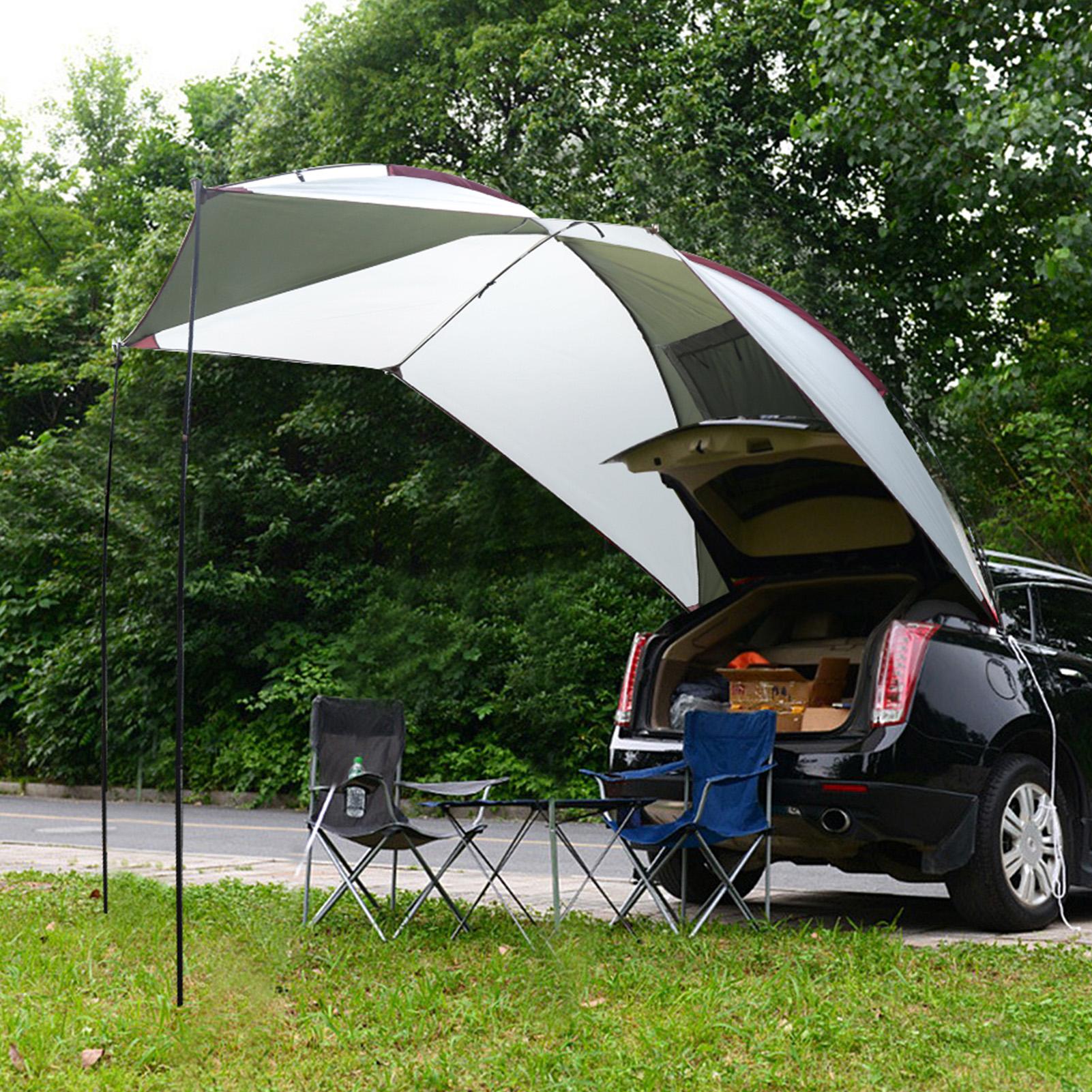 

Outdoor Lightweight Car Tail Barbecue Tent Shelter Camping Skylight Canopy Awning Cover