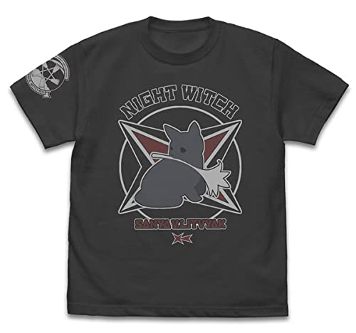 Cospa 501st Joint Fighter Wing Strike Witches Road to Berlin Sanya V. Litvyak Personal Mark T-Shirt Sumi L Size