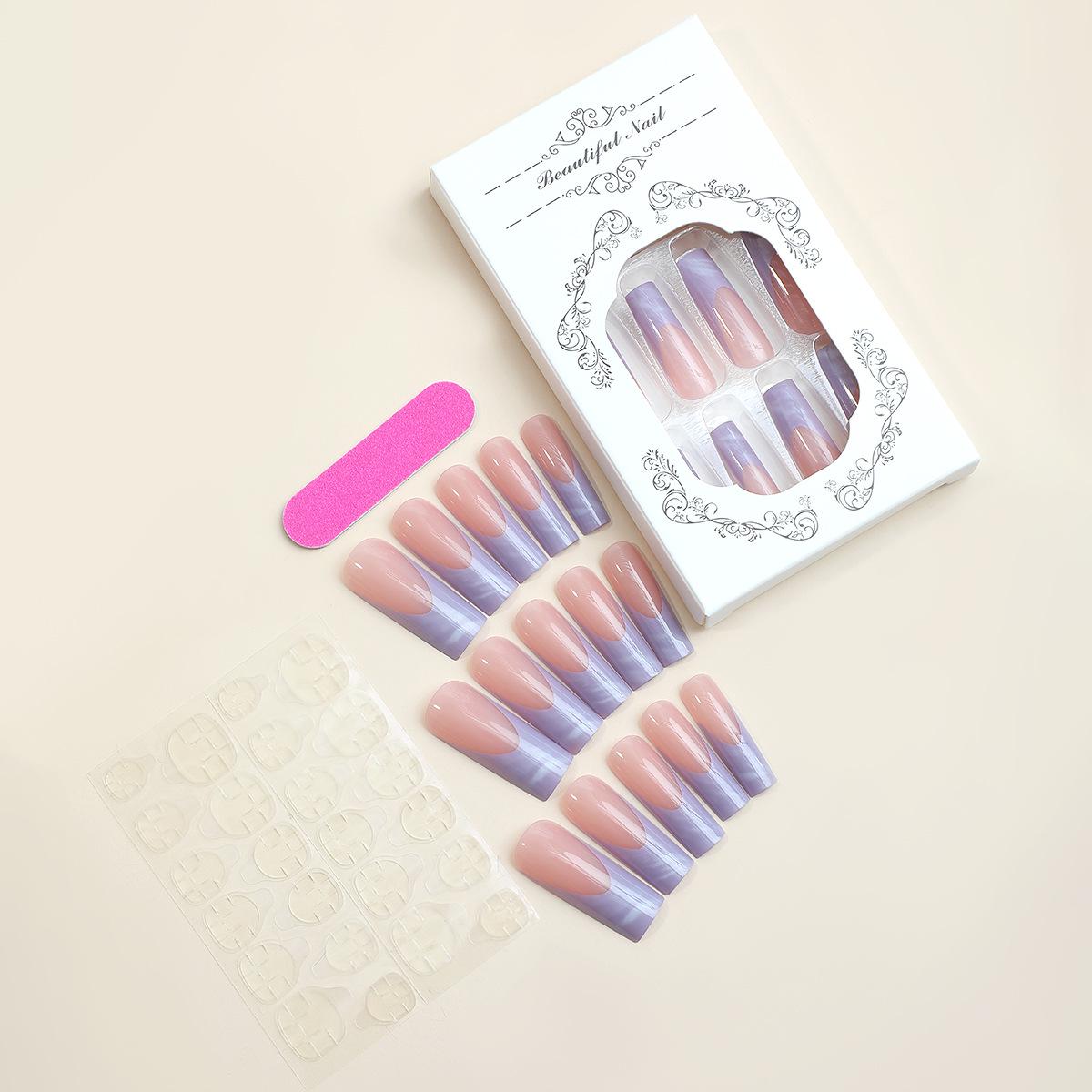 

Градиентные фиолетовые накладные носимые доспехи патчи для нейл-арта