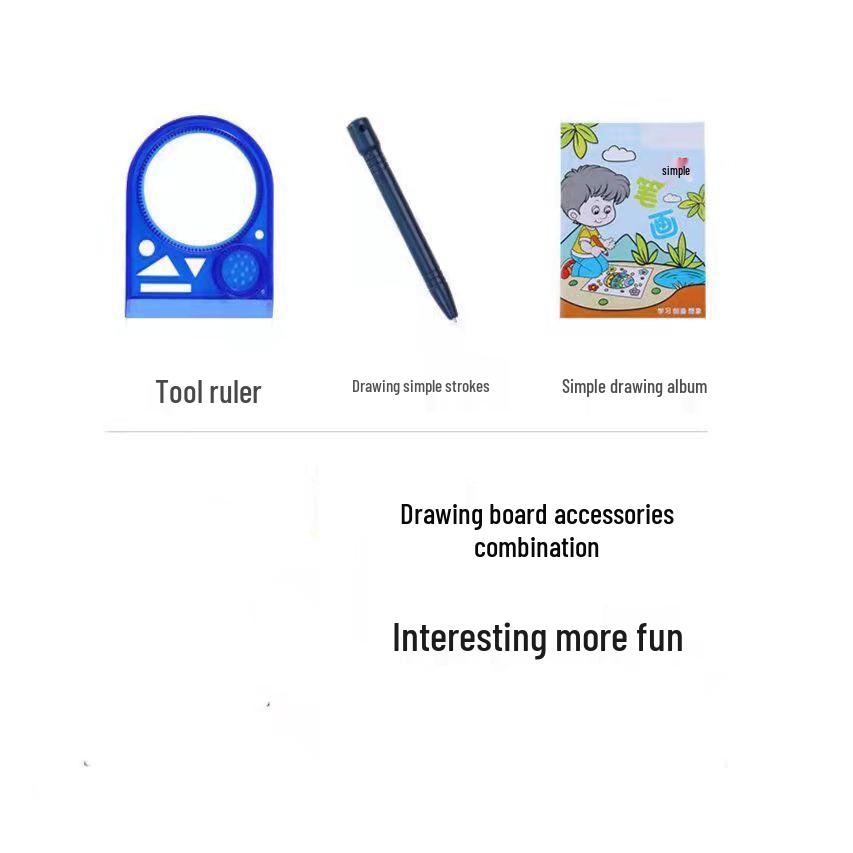 Kids' Magnetic Doodle Board: Large Color Drawing & Writing Toy for 1-5 Year Olds