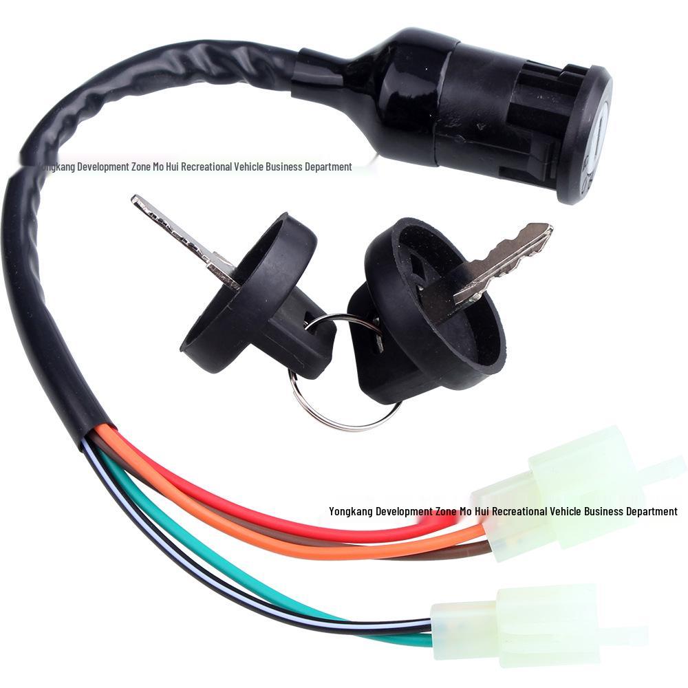 ATV/Buggy 5-Wire 3-Gear Ignition Switch & Lock Key with Headlight