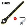 Set of 2 Car Jack Ratchet Wrenches, Extended Design, Sturdy Metal Crane Wrench Featuring a 360° Knob, Easy to Put Together And Take Apart