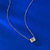 New S925 Silver Ancient Style Road Connection Necklace Pendant Fashionable and Simple Wedding Jewelry