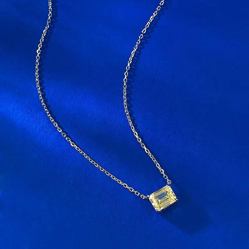 New S925 Silver Ancient Style Road Connection Necklace Pendant Fashionable and Simple Wedding Jewelry