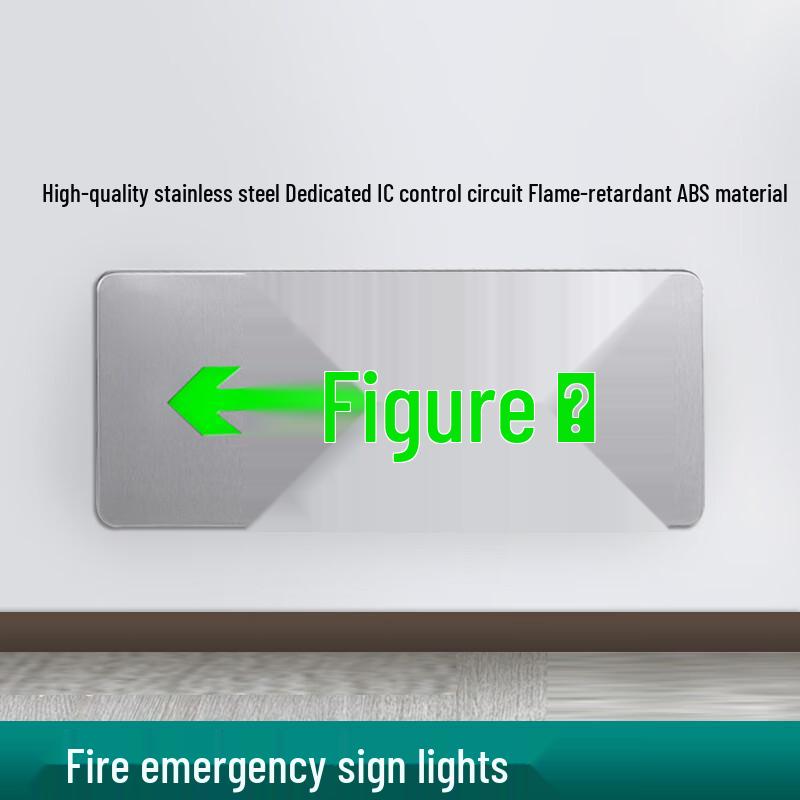 Siyi Anxing Fuzhichuang A-Type Stainless Steel Emergency Exit Sign Standard