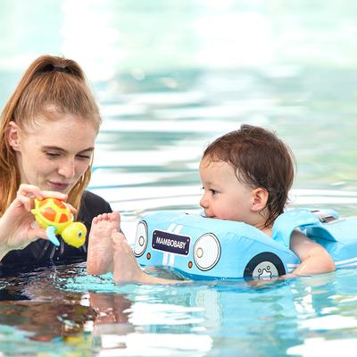 Mambobaby Plutitor de înot pentru bebeluși în formă de mașină Plutitor de înot neumflabil pentru bebeluși moale rezistent la apă