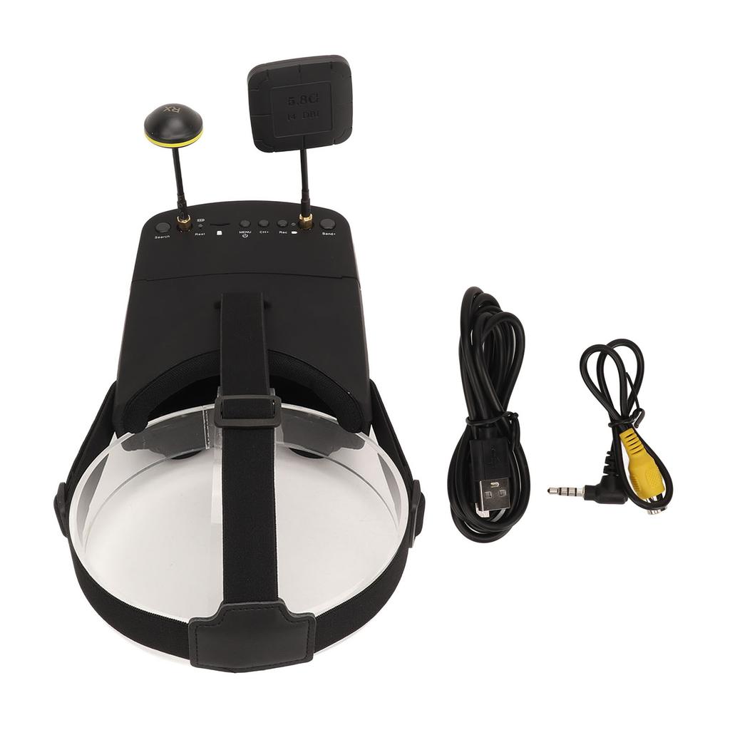 FPV Goggles DVR 5 Inch 5.8Ghz 40CH 800x480 Inbuilt 2000mAh Battery Ergonomic RC Drone Goggles for Quadcopter RC Car