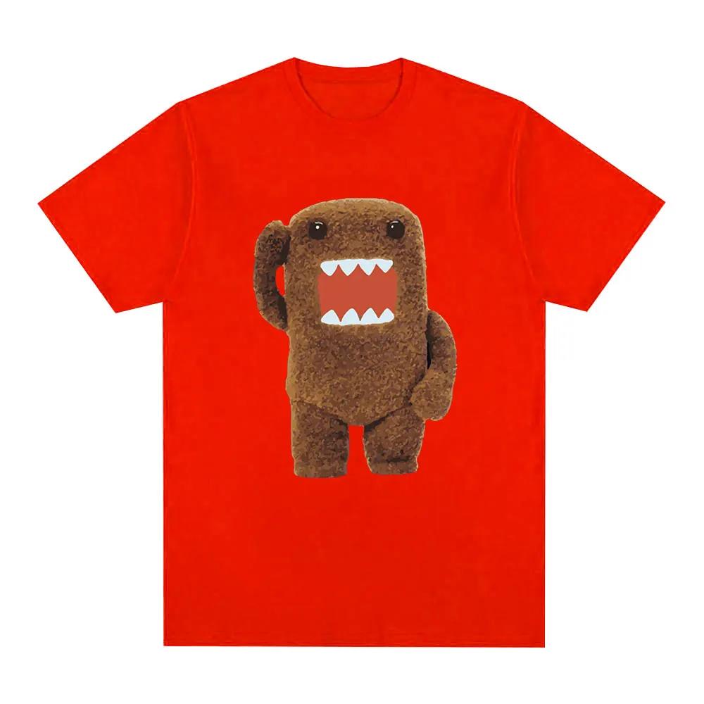 Maglietta corta oversize carina e sfocata di Domo Kun stile Harajuku da donna T-shirt casual