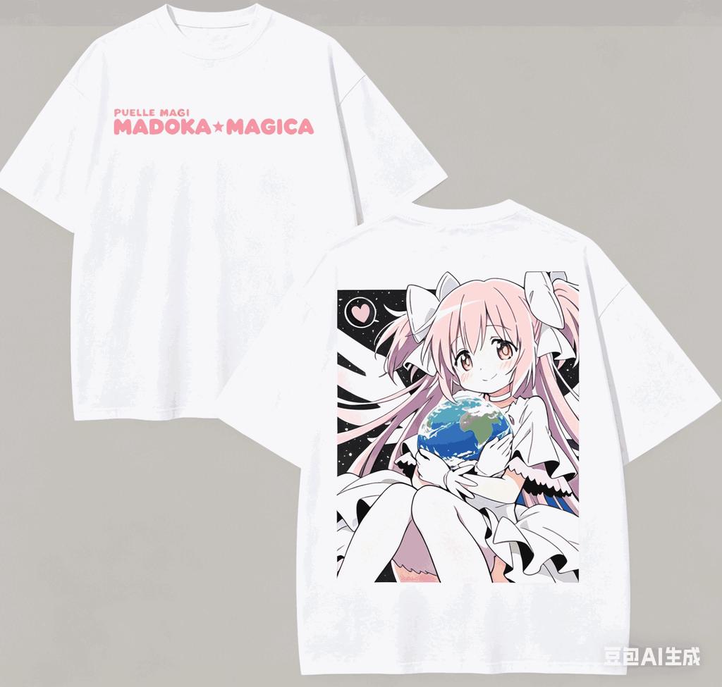 Puella Magi Madoka Magica Cotton T-shirt Year round clothing high quality personality Clothes Plus Size Unisex New Model Retro Fashion