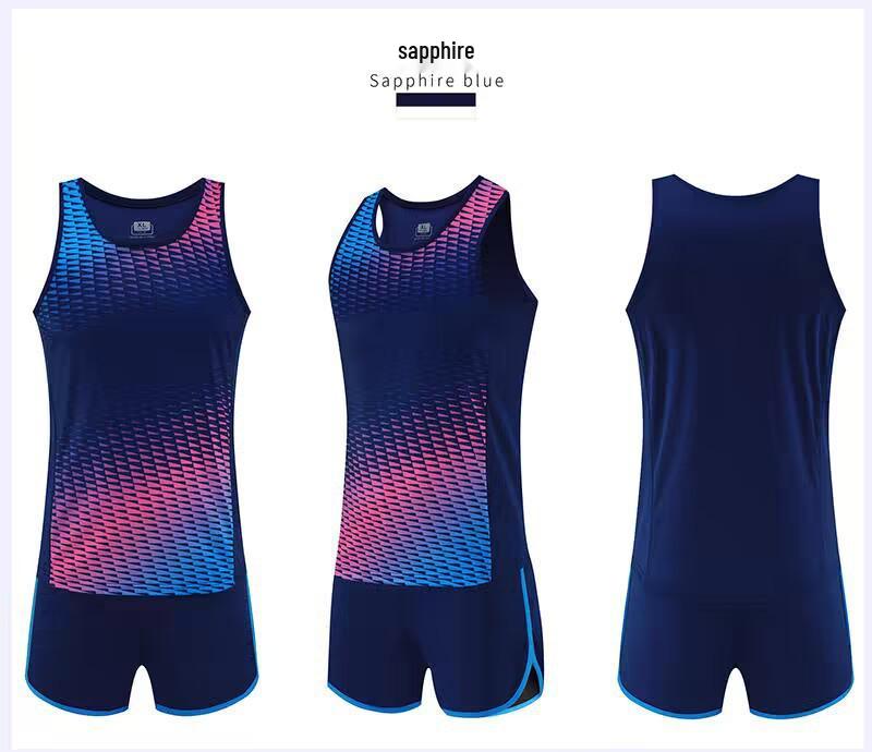Unisex Sommer Renn Trainingsset: Kurzstrecken-, Marathon-, Leichtathletik-Anzug für Sportunterricht und Wettkämpfe