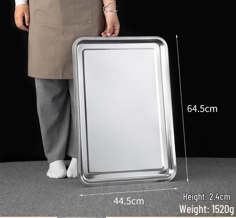 

Stainless Steel Rectangular Steaming & BBQ Tray