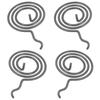 4pcs Iron Return Spring Replacement For Door Handle Internal Repair Hardware Parts Durable Metal Spring For Garage, Fence,