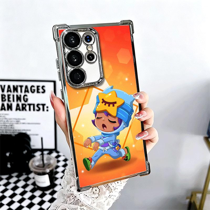 

Cartoon Game Stars Soft Phone Case For Samsung Galaxy S26 Ultra S25 Edge S24 FE S23 Plus S22 S21 + S20 Plating Anti-Fall Fundas Samsung S25