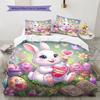 Magical Easter Egg Pattern Bedding Quilt Set Quilt Cover Pillowcase Home Decoration Birthday Gift (1 * duvet cover + 2 * pillowcase, without core)