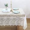 Lace Tablecloth Wedding White Tablecloth Vintage Embroidered Rectangle Lace Fabric for Summer Outdoor Party Farmhouse Home Decor