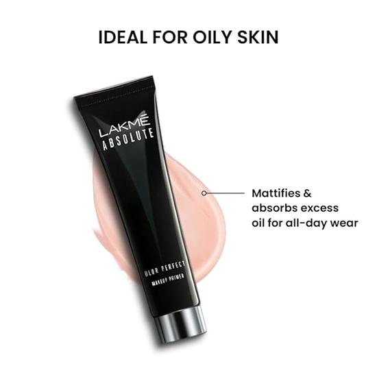 LAKME Absolute Blur Perfect Matte Face Primer, - Waterproof Brightening Makeup Base,