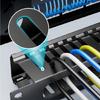 Enterprise 1U Rack Cable Organizers 19in 24 Position 48 Port Cold Rolled Steel Networking Component