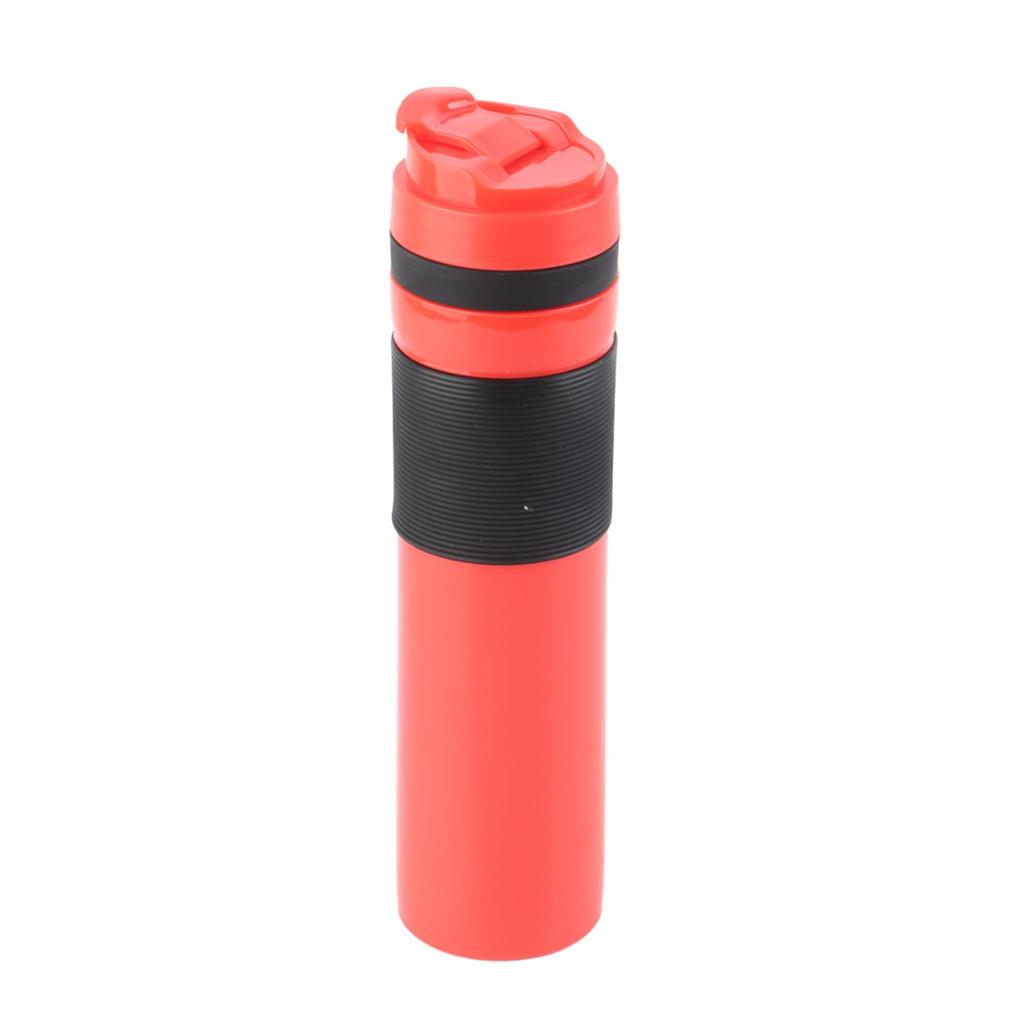 350ml Portable Coffee Press Bottle Tea Coffee Maker Drinking Water Cup for Travelling Black