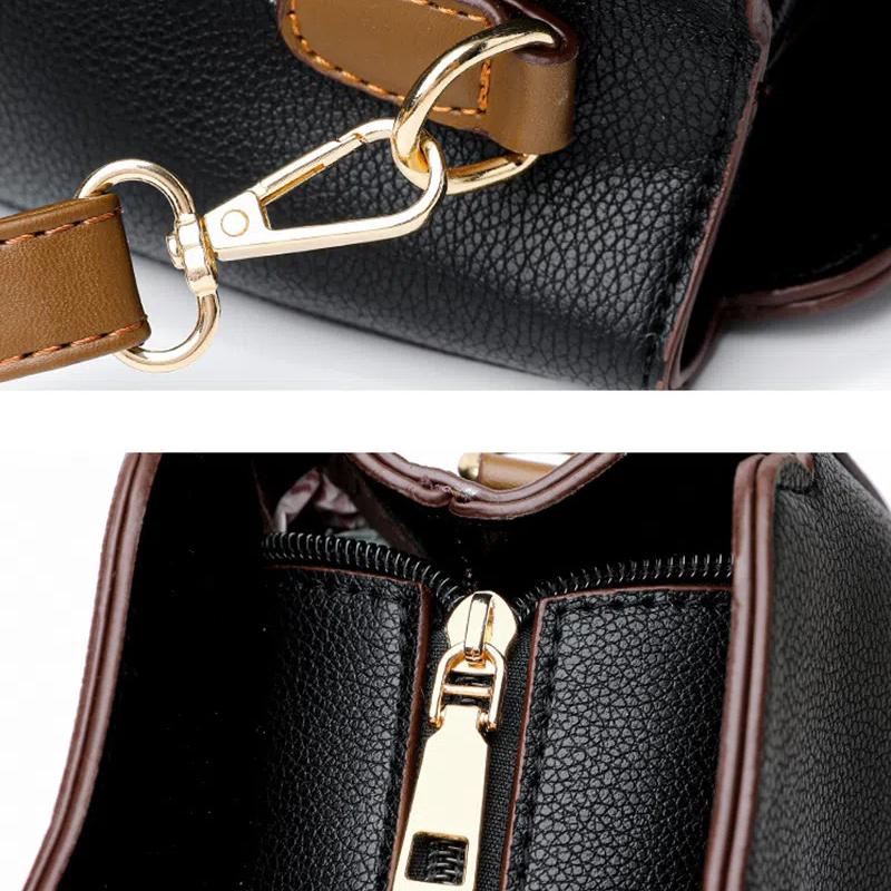 Small Bucket Shoulder Bags For Women Luxury Designer PU Leather Messenger Crossbody Bags Ladies Casual Solid Color Purse Handbag