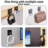 Universal Headphone Stand Adhensive Plastic Wall Mount Hanger Under Desk Headset Rack Holder Support For Gaming Earphone Bracket