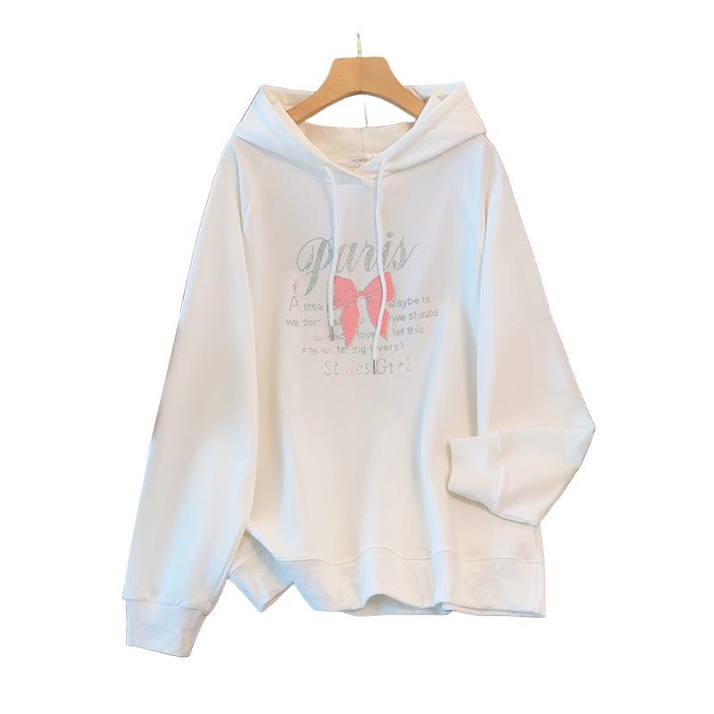 Plus Size Autumn Hooded Sweatshirt, Chest Circumference 150/160, Loose Fit for 200-350 Jin