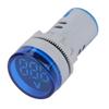 LED Voltmeter Signal Light Digital Display DC Voltage Meter Indicator Round Lamp Tester