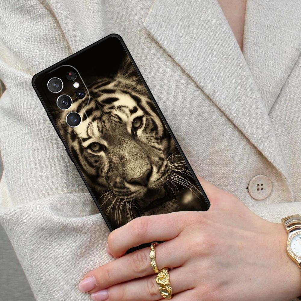 Tiger Face Cell Phone Case for Samsung Galaxy S26 Ultra S25 S24 S23 S22 S21 S20 Note10 Cover
