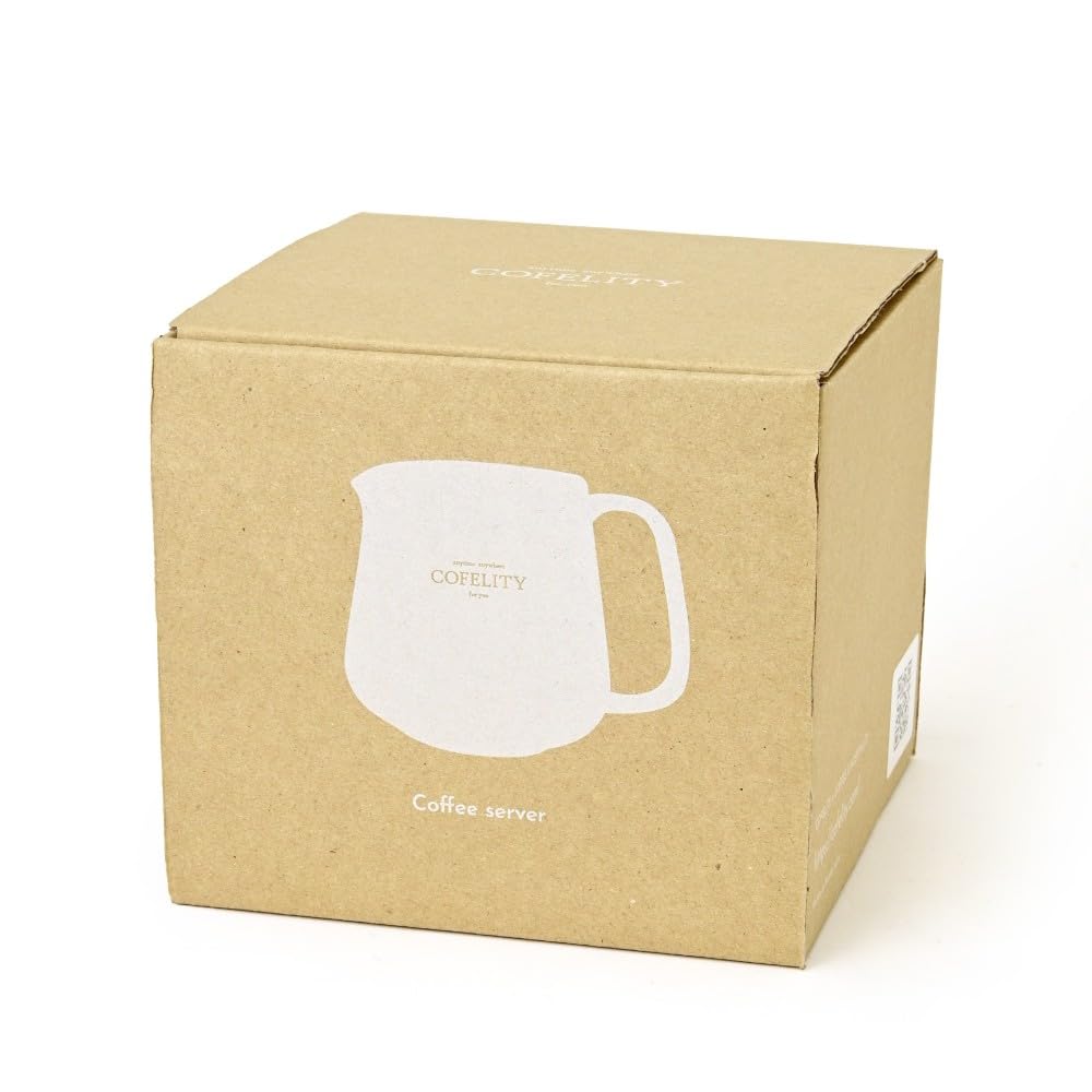 COFELITY Coffee Server (White) - Capacity: Approx. 720ml - Porcelain - Stylish