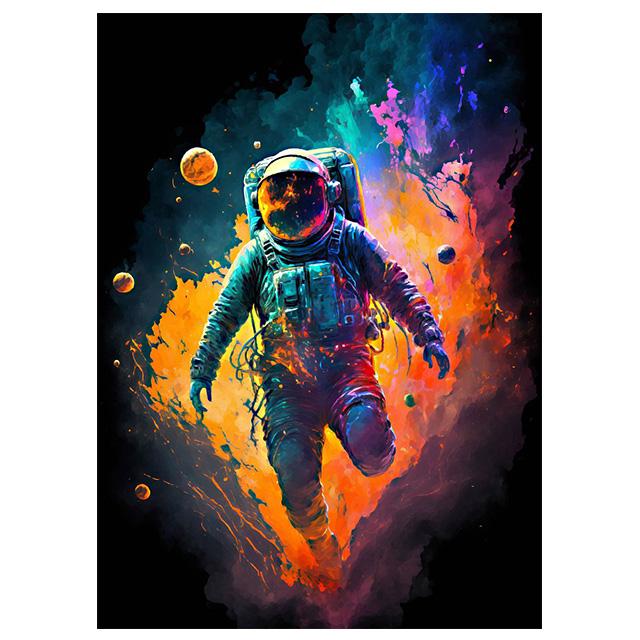 Abstract Space Astronaut Colorful Prints Poster Canvas Painting Modern Wall Art Pictures For Living Room Bedroom Home Decoration