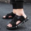 Fashion Men Sandals Soft Comfortable Non-Slip Men Shoes High Quality Woven Beach Sandals Mens Gladiator Sandals Summer Casual Flat Shoes