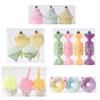 Elegant Candy Color Christmas Tree Hanging Pendant Colorful Baubles for Holiday Decoration Indoor and Outdoor Ornament