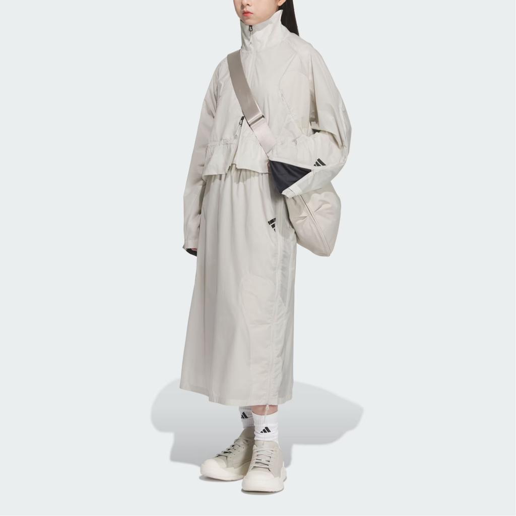 Adidas FOS Series Future Style Woven Skirt Water-Resistant Comfortable Casual Long Skirt Women Skirts Miracle-Bauxite-Brown JM4269