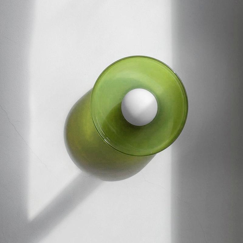 Wandleuchte Minimalistisch Raumdekoration Deckenleuchten für Schlafzimmer Wohnzimmer Arbeitszimmer Innen Zuhause Rund Glas Beleuchtung Leuchte