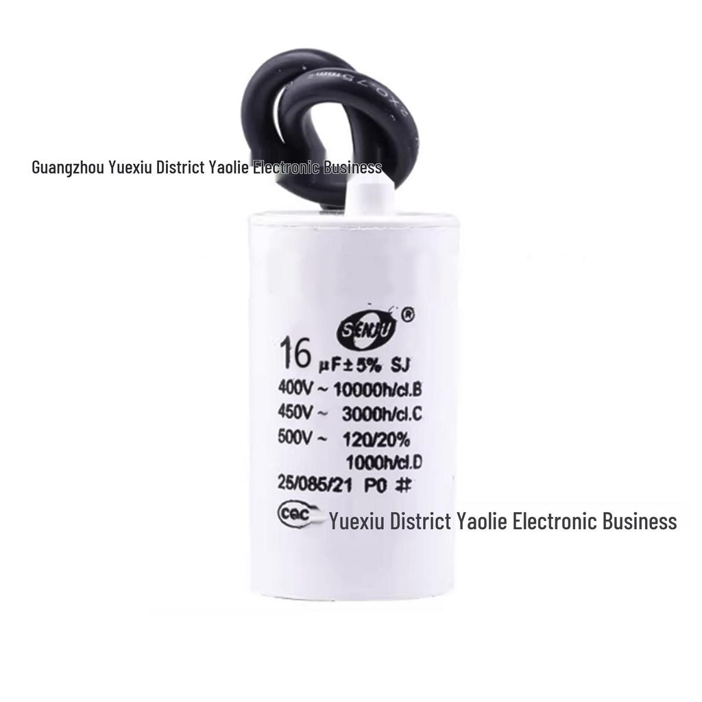 CBB60 4uF 450V Electric Motor Start Capacitor for Water Pumps & Washing Machines (30x60mm)