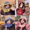 Autumn Headgear Earflaps Scarf Hat Balaclava Pilling Resistant Bomber Cap Windproof Ear Protection Bib Hat Women Lady